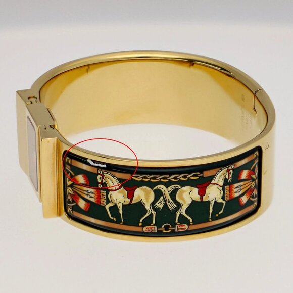 HERMES L01.201 Location Gold gold Gold Plated QZ - Picture 10 of 10